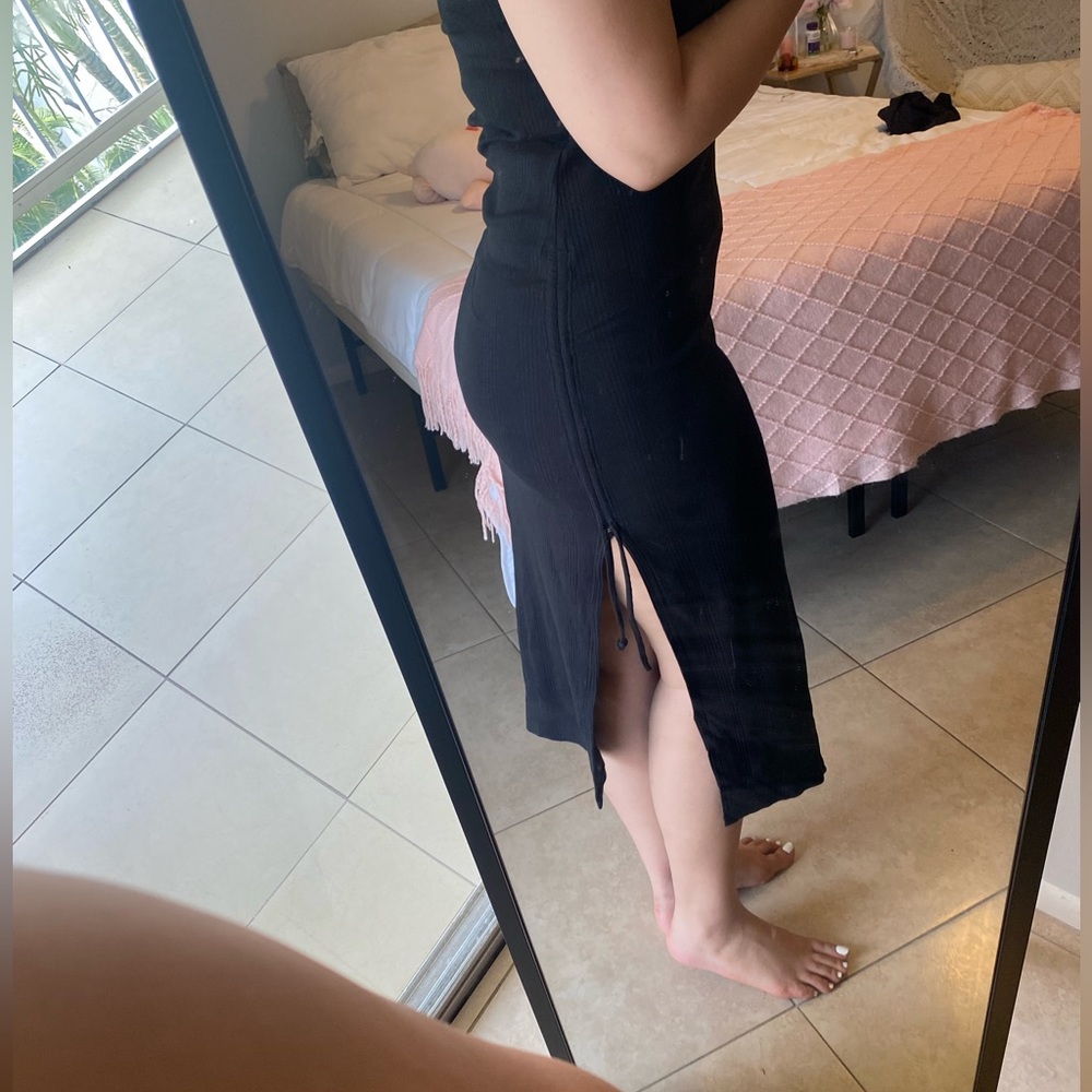 Simple black dress